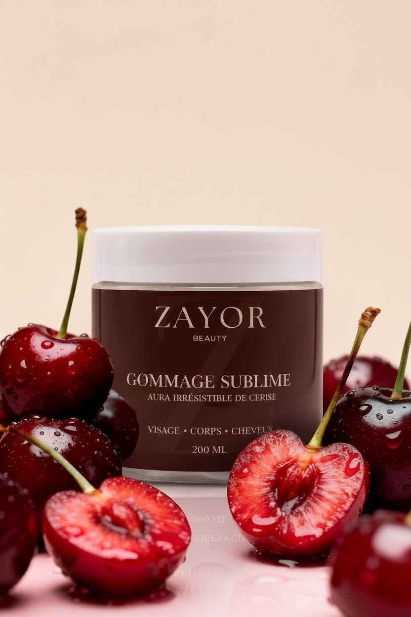 Gommage Corps Cerise — Exfoliant Gourmand & Éclat