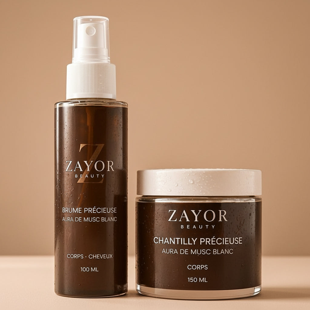 Duo Corps Musc Blanc — Routine Complète Gommage & Chantilly