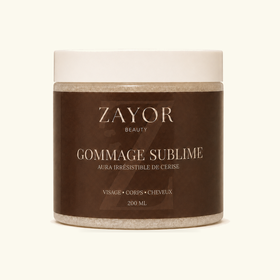 Gommage Sublime Cerise 200 ml — Exfoliant Gourmand Visage, Corps & Cuir Chevelu
